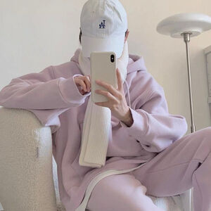 Light Lilac Fleece Hoodie